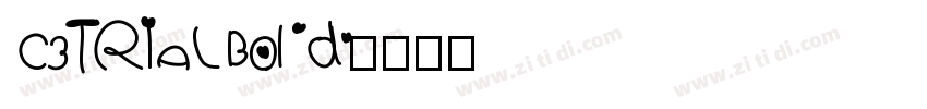 C3 TRIAL Bold字体转换